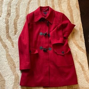 Tommy Hilfiger Red Size M Women’s Wool Coat - free shipping